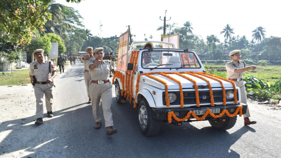 March- past programme organized to celebrate the 400th birth anniversary of Bir Lachit Barphukan