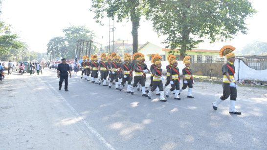 March- past programme organized to celebrate the 400th birth anniversary of Bir Lachit Barphukan