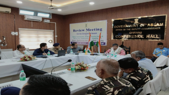 Review Meeting by Hon'ble Governor of Assam , Shri Gulab Chand Kataria 