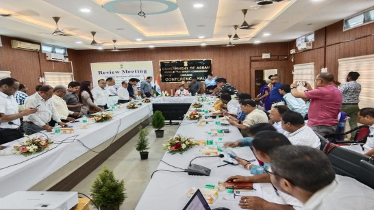 Review Meeting by Hon'ble Governor of Assam , Shri Gulab Chand Kataria 